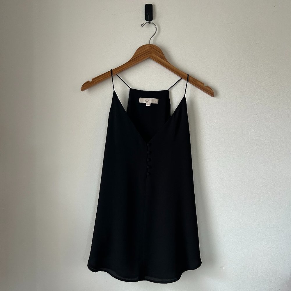 LOFT Petites Tank with Button Front
